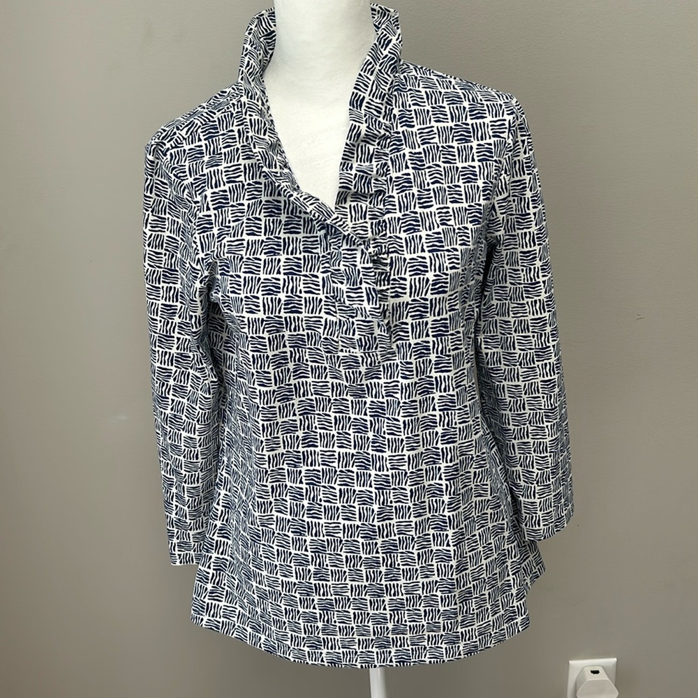 J McLaughlin ruffle top